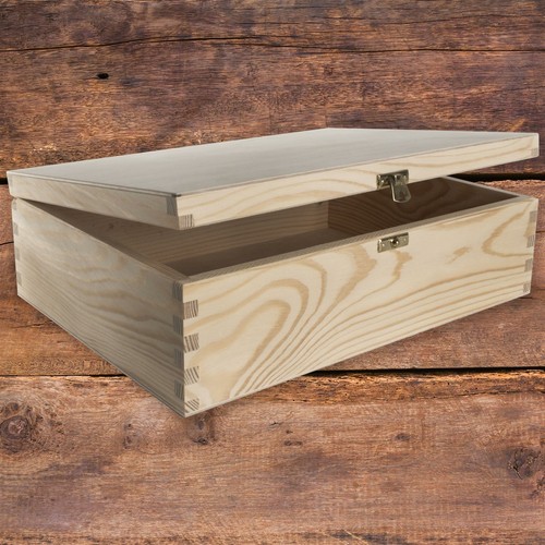 Wooden box with lid and - box,