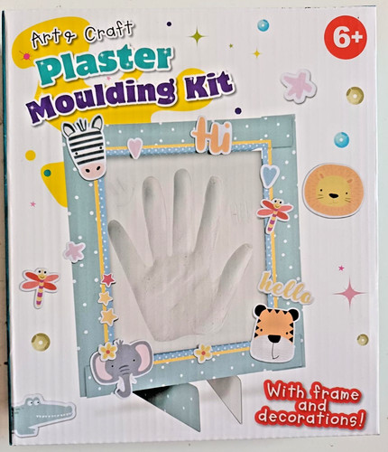 Handprint plaster moulding kit - plaster,