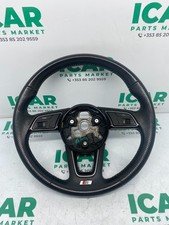 ✅2016 AUDI A4 B9 S-LINE STEERING WHEEL MULTIFUNCTIONAL BLACK LEATHER 8W0419091L