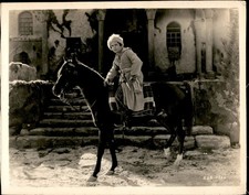 CGE60 Original Linen-Backed Photo UNKNOWN SILENT FILM ERA ACTOR ON HORSEBACK