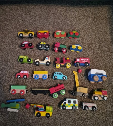Bundle wooden trains and - bundle,