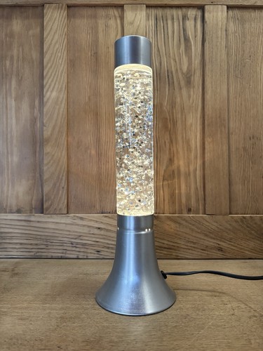 Retro look silver glitter - look, lava