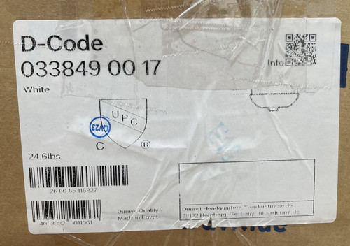 Duravit 0338490017 code oval - duravit, d-code