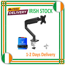 Single Monitor Arm Desk Mount for 13" to 32" Screen, Gas Spring Single Monitor S