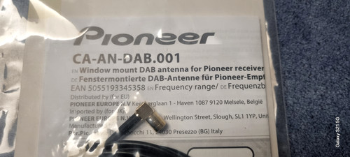 Pioneer dab1 glass - pioneer, an-dab1