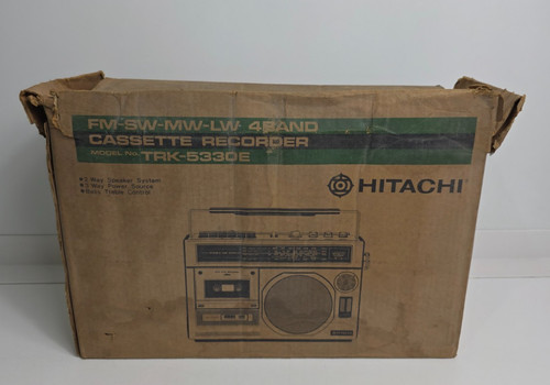 Vintage 1989s hitachi cassette - 1989s-hitachi,