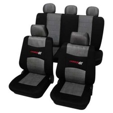 Grey & Black Car  Seat Covers Full Package for BMW 5-Series E34 1988-1997