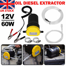 Portable 12V Electric Car Oil Diesel Fuel Bowser Transfer Pump Oil Petrol 60W UK