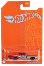 HOT WHEELS ORANGE AND BLUE SERIES '69 FORD TORINO TALLADEGA 2/6 GRR09