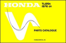 HONDA Parts Manual TL125