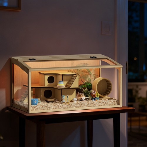 Glass chewproof hamster - hamster, cage