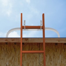 Ladder Stabilizer Standoff Extra Safety Clean Window Roof Gutters Paint Silver