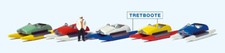 Preiser 10685 Pedal Boat Rental Scene (1) Exclusive Figure Set
