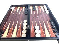 BACKGAMMON TAVLA CHECKERS DRAUGHTS SET LARGE WOODEN FOLDABLE TRADITIONAL XXL UK