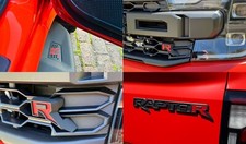 Ford NextGen Ranger Raptor sidestep, front / rear badges carbon fiber infill