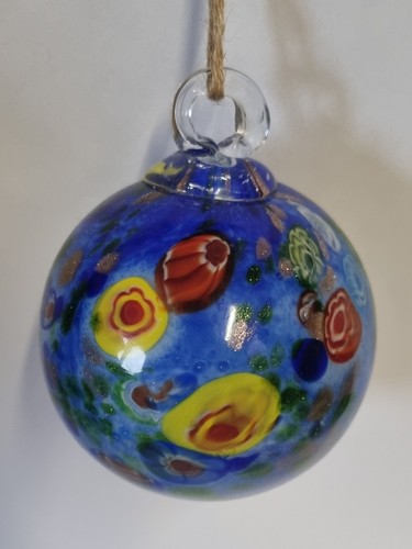 Large murano art glass bauble - large,