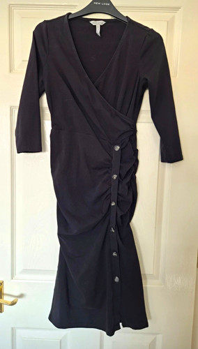 Bravissimo black wrap midi - black,