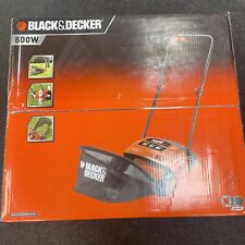 600W BLACK+DECKER Lawn Raker with Large Capacity Front Loading Grass Box, Orange