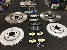 GOLF MK4 R32 AUDI TT A3 3.2 V6 BRAKE DISC FRONT REAR BRAKE PADS 334MM/256MM VENT