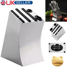 Stainless Steel Knife Block Set Kitchen Knives Organizer Holder Storage for Home
