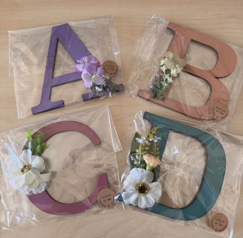 Wooden decorative letter with - letter,