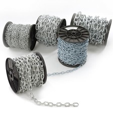 Steel Chain Strong Heavy Duty Zinc Galvanised Welded Security Links 2mm - 12mm