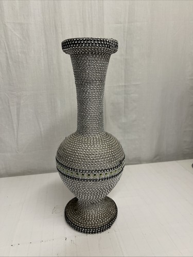 Shiny sparkly pot floor vase - shiny,