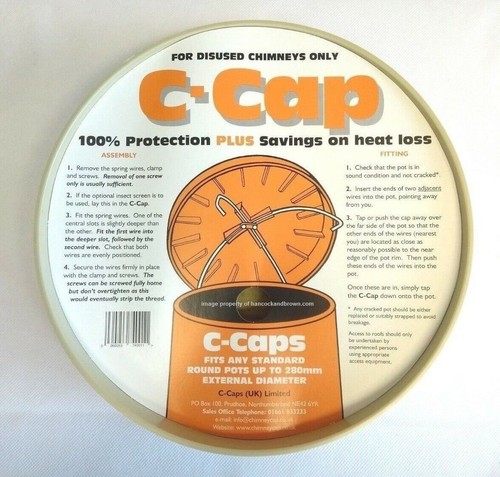 Cap buff chimney capping - c,