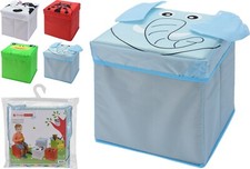 Kids Fabric Storage Box Seat Collapsible Childrens Toy Box Room Tidy Organiser  