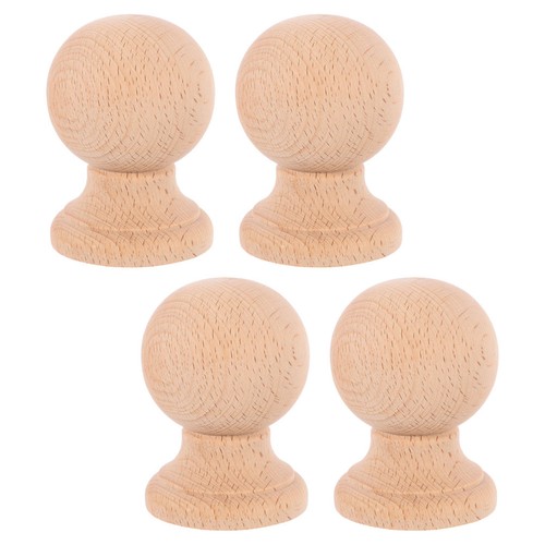 4pcs wooden post - finials,