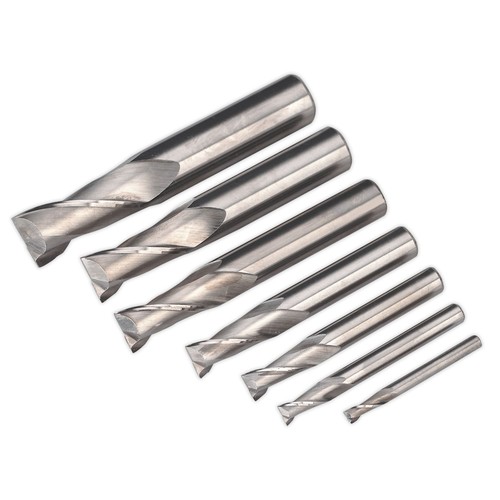 Sealey hss end mill set - hss,