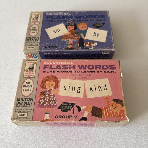 Milton bradley flash words - milton,