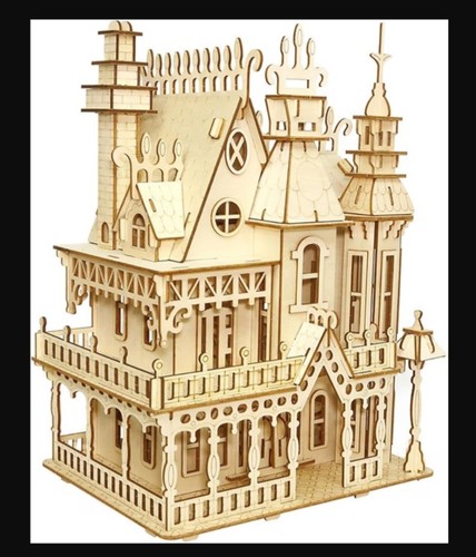 Handmade fantasy dolls house - handmade,