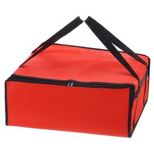 Insulated Pizza Bag 20x20x8 Inches Non-woven Fabrics Grocery Bag Red