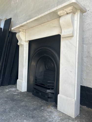 Marble fire surround - surround, cast