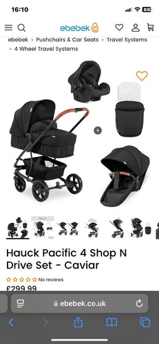 Hauck pacific travel system - hauck,