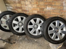 Genuine Audi TT MK1 8N Alloy Wheels with Good Tyres – Set of 4
