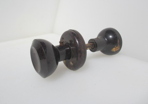 Vintage bakelite door knobs - vintage,