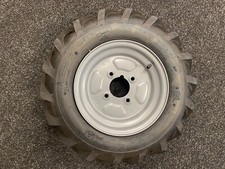 400x10 RIGHT WHEEL & TYRE FOR MUCK TRUCK POWER-BARROWS- MOTORISED WHEEL BARROW