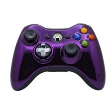 Microsoft Xbox 360 Purple Chrome Limited Edition Wireless Controller - Has Fault