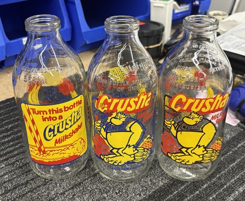 Vintage unigate milk bottles - unigate,