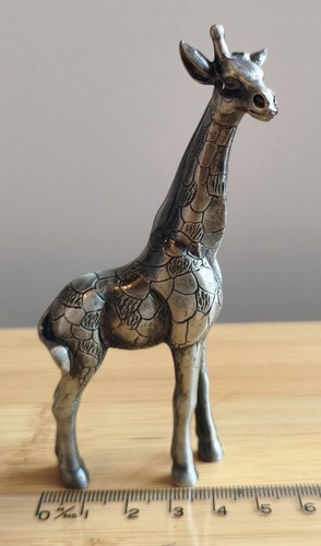 Pewter giraffe ornament - pewter,