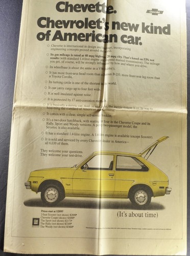 1976 chevrolet newsprint - 1976,