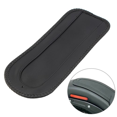 Leather rear fender bib - rear,