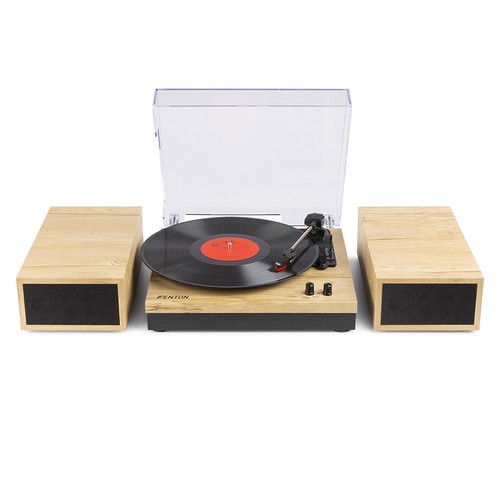 Vinyl player with speakers - vinyl, speakers,