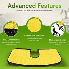 LP66449 Oxford Fabric UTV Bench Seat Cover Kit with Snap Closure Weatherproof