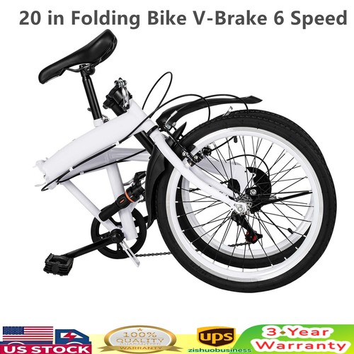 White folding bike foldable - white,