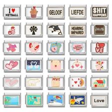 9mm Italian Charm Fits All Italian Nomination Bracelets Love Heart Charms Xmas