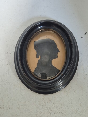 Antique 1800s silhouette - silhouette, of