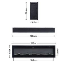 40"-70" Electric Fireplace LED